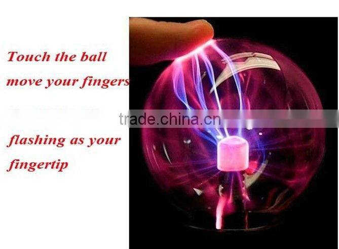 3" Sound Motion Plasma Ball Disco Party Light Globe