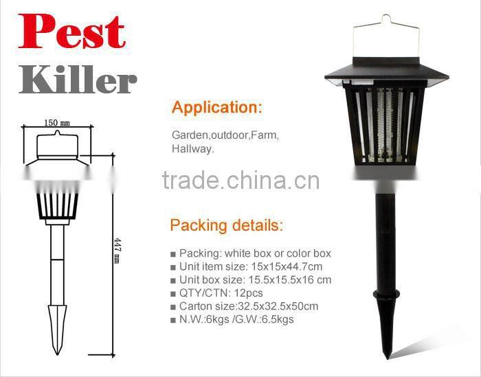 Eco-friendly feature and Repellent mosquito control solar powered electric mosquito repellent with LED light GH-327
