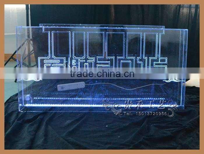 GH-I009 clear acrylic led sign display led outdoor display transparent led display