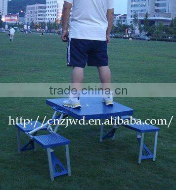 Foldable Plastic Picnic Table with 4 Seat