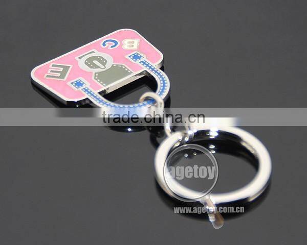 Fashion Bag Charms Handbag Shaped Promotional Enamel Metal Bag Keychain