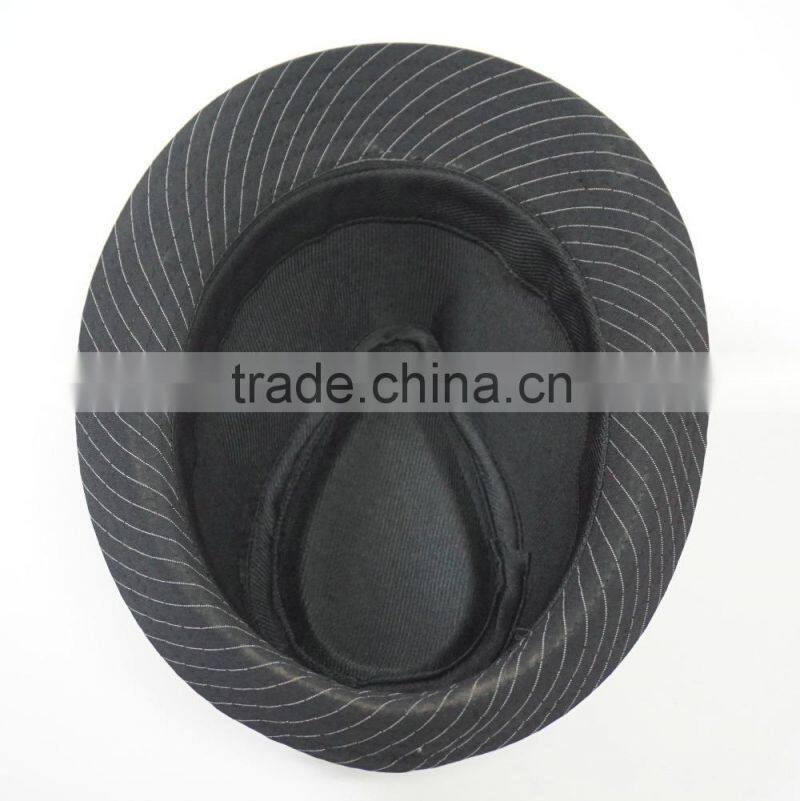 hot selling T/C fashion men fedora hat for wholesale
