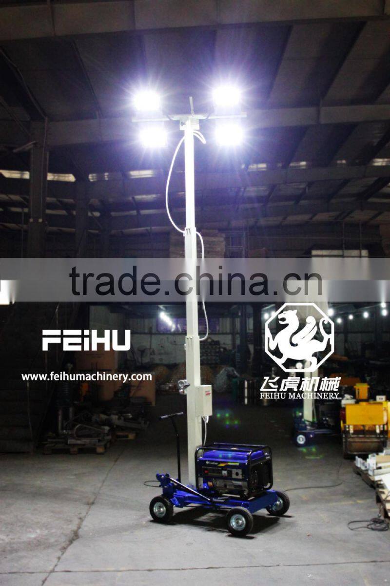power 2000w,gasoline or diesel engine ,industrial mobile light tower