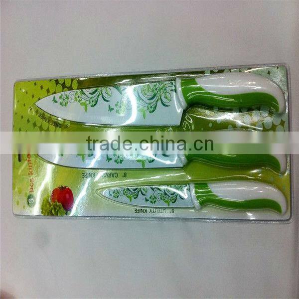 Excellent design top-grade quality 4 pcs package ceramic knife set