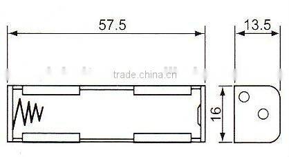 GT3-1809 AA cell battery holder 1.5V battery holder aa battery plastic case