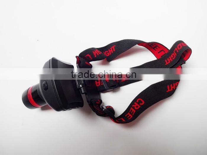 Onlystar GS-6000 hot sale CRE R3 led high powerful waterproof headlight zoomable led headlamp