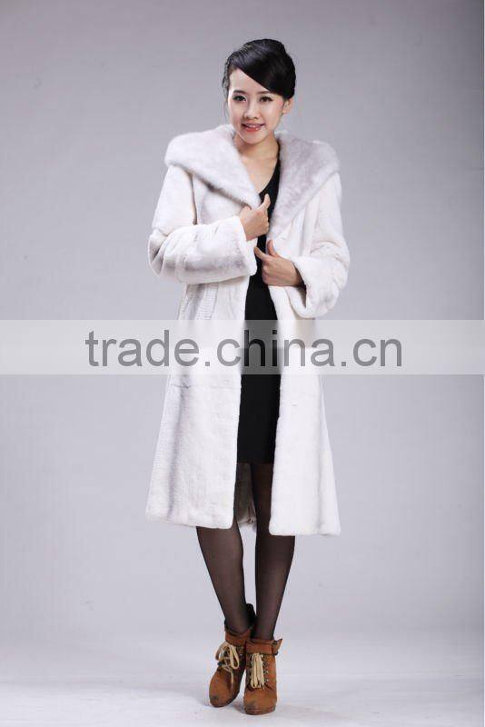 Shawls hooded rex rabbit fur coat