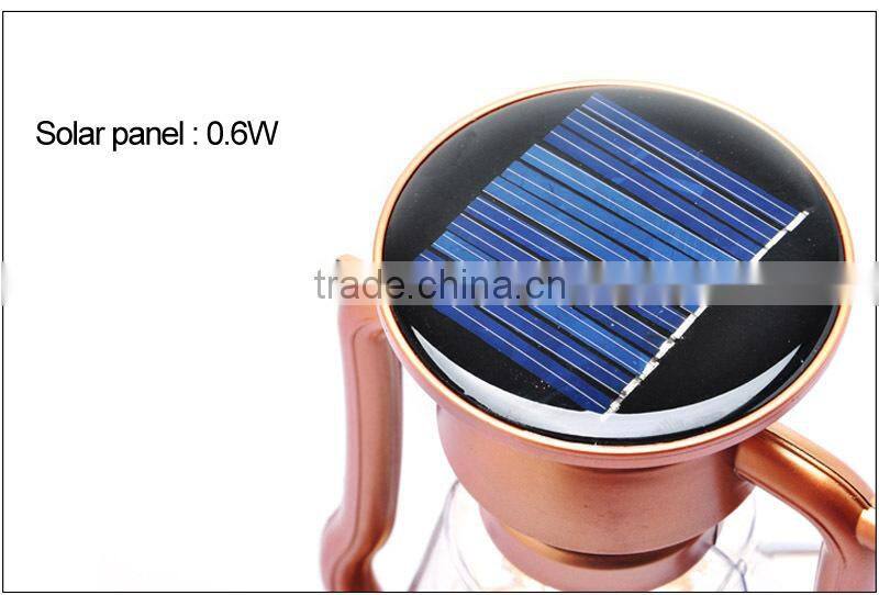 7 LED Solar Lantern with Dynamo, AC Charger