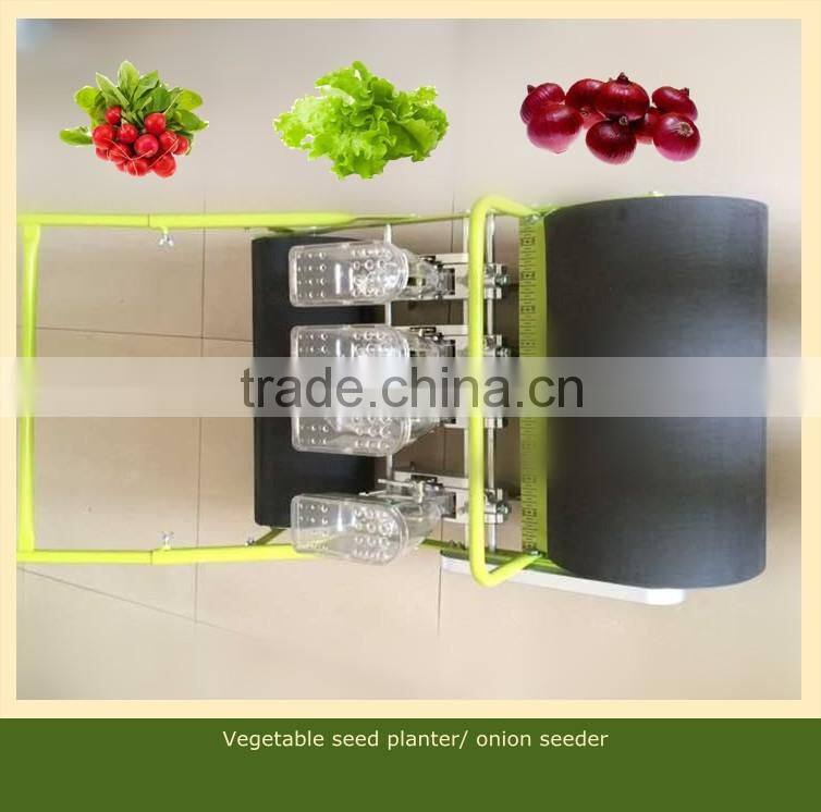 Hand push manual disc corn planter