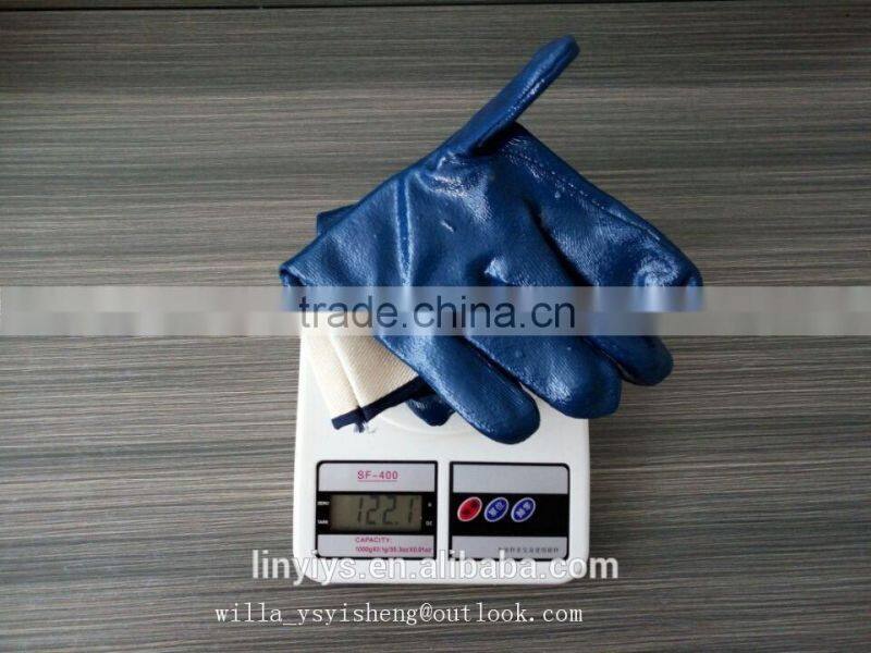 120g 10' nitrile full coated oil resistant safety work gloves