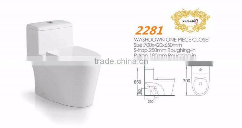 china toilet bowl ceramic washdown one piece toilet bathroom accessories