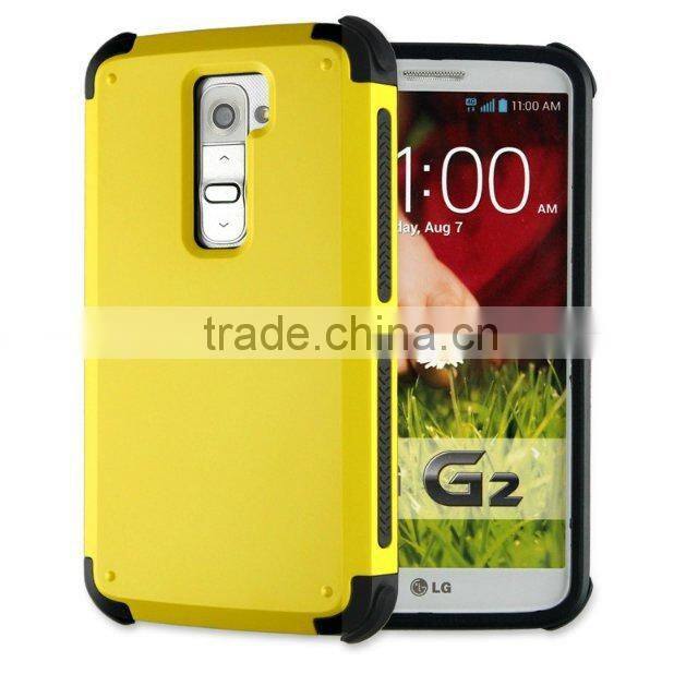 Hybrid armor double layer case for LG G2
