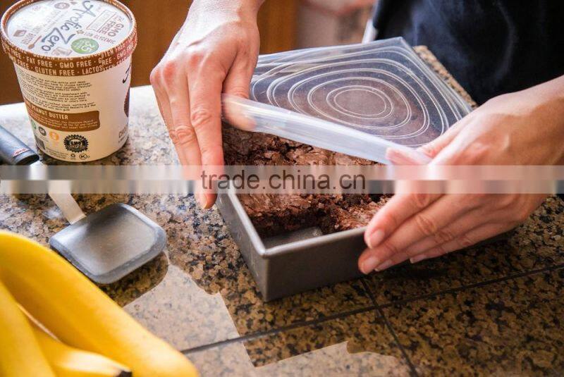 Multi Size Silicone Lids Food and Bowl Covers - Reusable Stretch Lids- Perfect Baking and Cooking Kitchen Gadgets