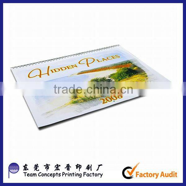 Printing cardboard stand up calendar