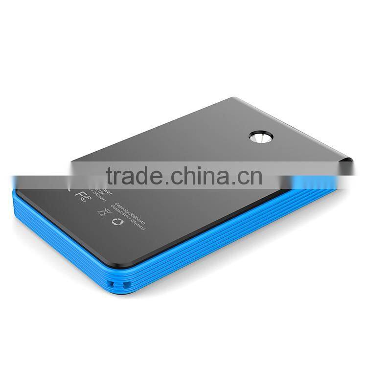 fast charging solar power bank 6000mah for phone MP3 laptop camera