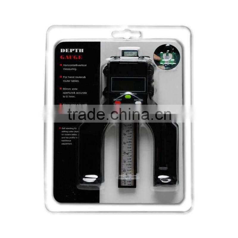 Digital Tread Depth Gauge LCD Magnetic Self Standing Aperture 80mm Hand Routers