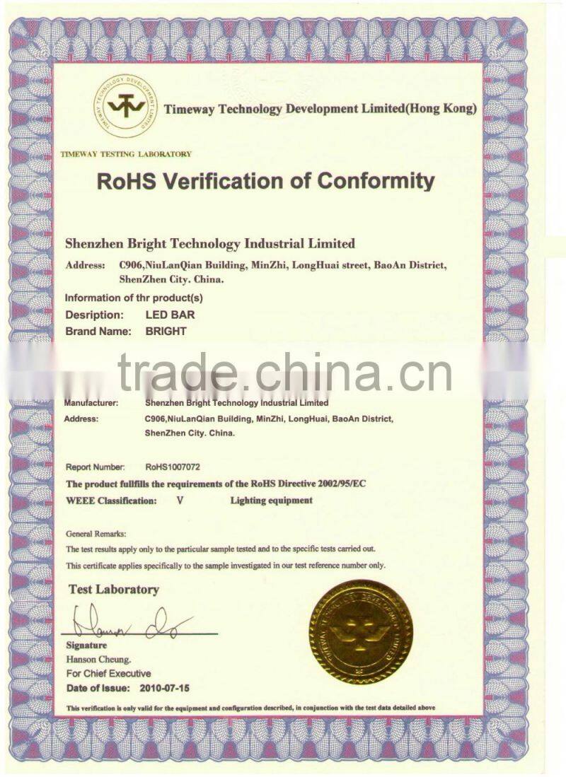 2016 New Design Aluminium LED Bar Light,Rigid LED Strip