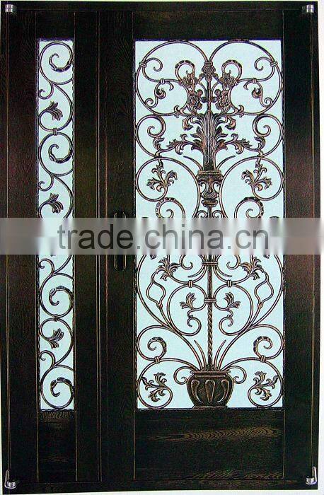 modern wrought iron security screen door