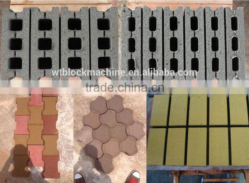 QT3-20 color paver brick molding machinery,makiga block making machine price