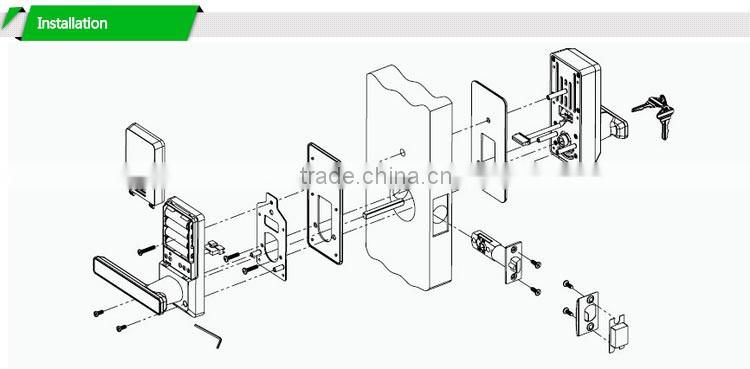 Security Electronics Single Latch Mini Size Zinc Alloy Biometric Door Lock Fingerprint Lock(HF-LA100M)