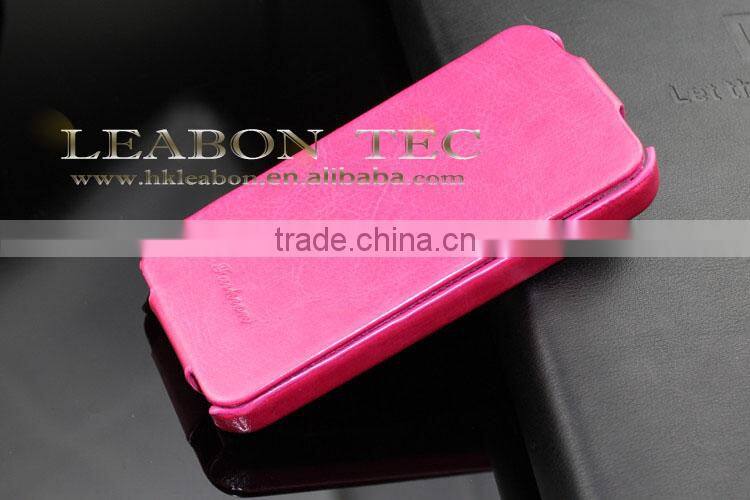 Retro Style Luxury Design PU Leather Flip Case for iPhone 4 4S 5 5S