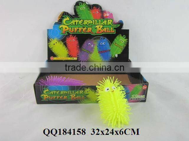 Carpenterworm toy, funny feather ball, toy for kids