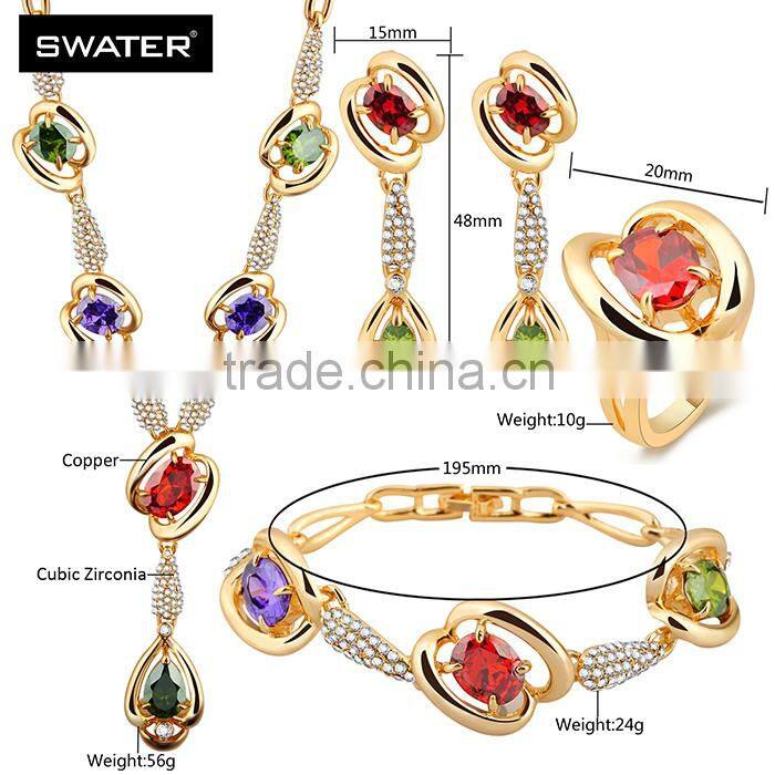 Accessories For Women 2016 Colorful Long Chain Jewelry Set Bridal Jewelry Sets