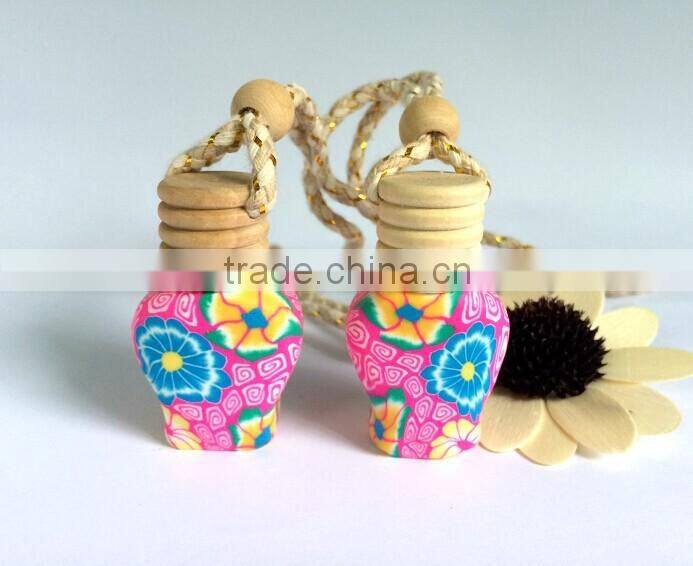 wooden cap car perfume bottle