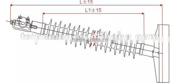 115kv Horizontal line post composite insulator
