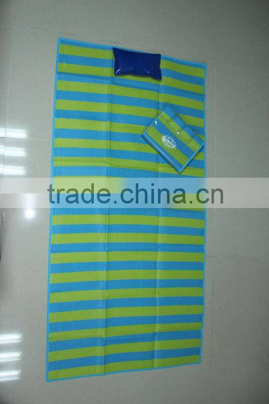 Outdoor camping folding straw beach mat-TC101