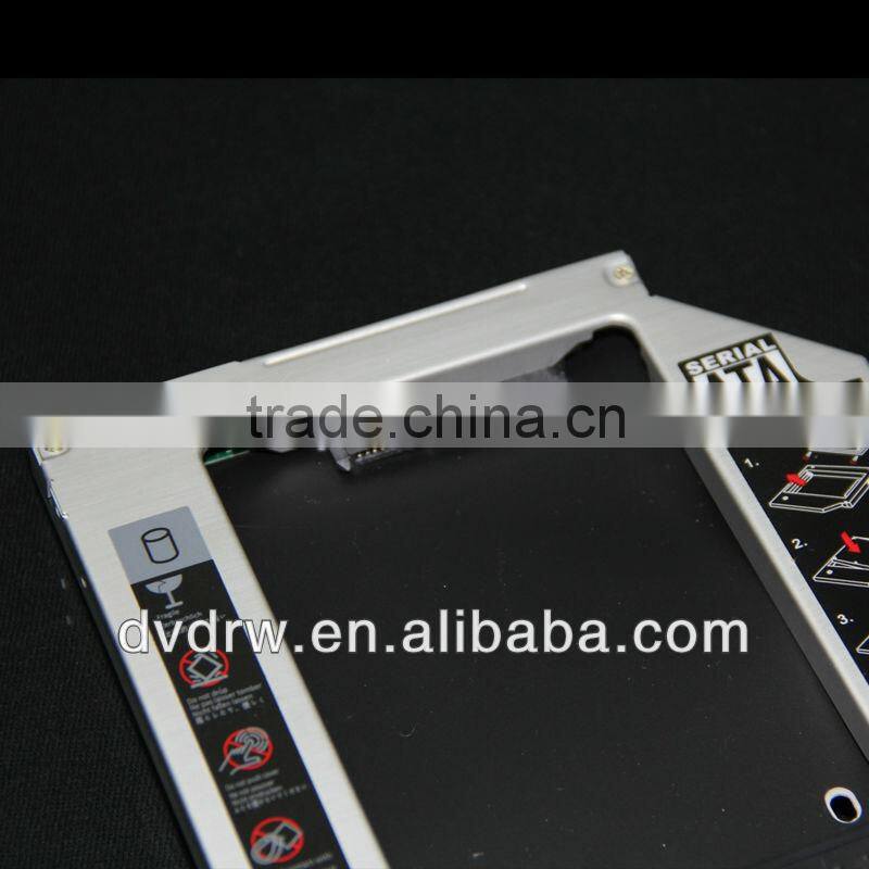 2.5" SATA 2nd Optical Bay Hard Drive Enclosure HDD Caddy for 12.7mm universal CD/DVD-ROM