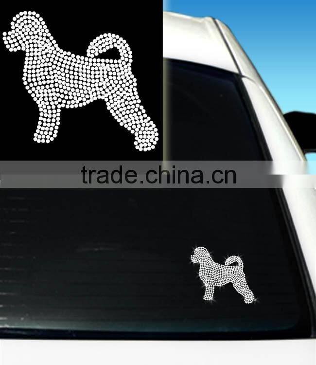 Bling Bling Dog Design Cheap Car Window Stickers