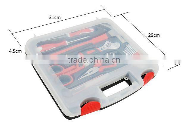 K-Mastet 15 pcs diy high quality professional blow mold plastic tool case