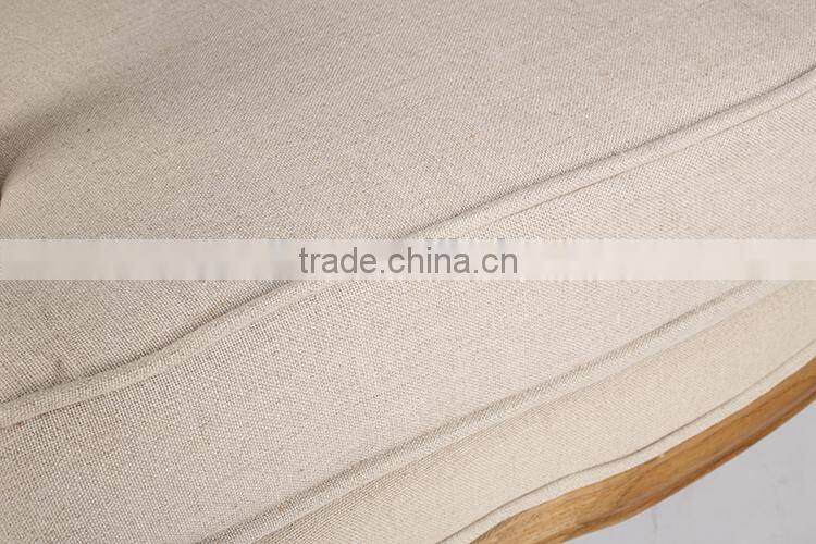 French Style Wooden Base Cane Back Armchair