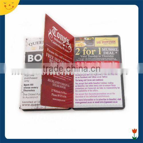 Custom advertising folding magnetic mini phone book