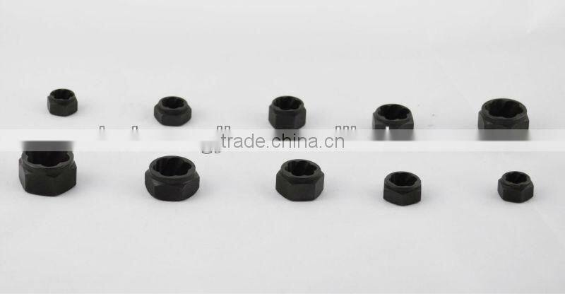 Mating axial nut extractors sets