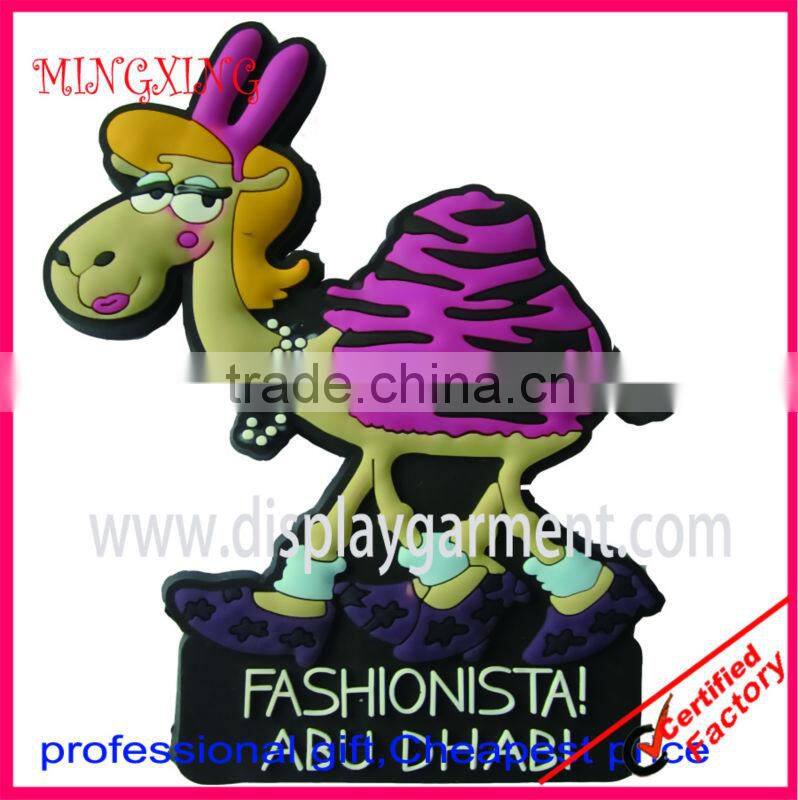 pvc promotion fridge magnet, soft PVC badge