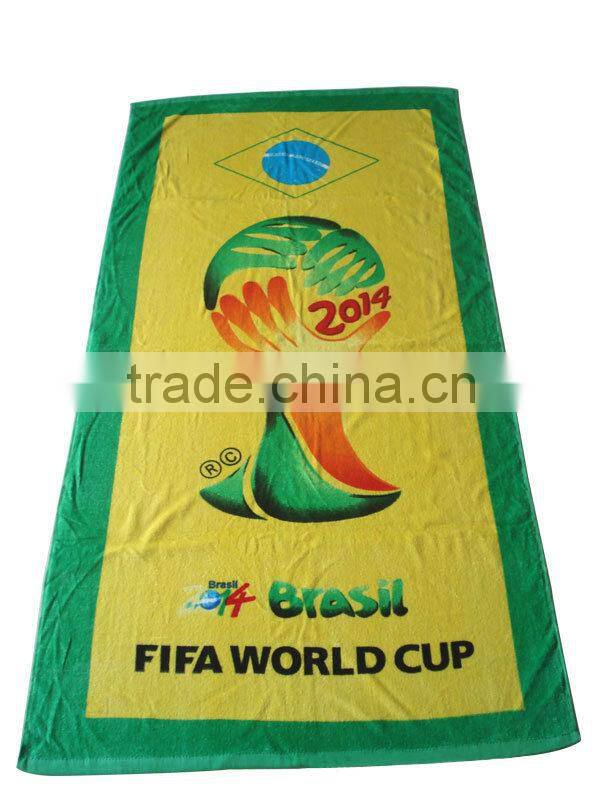 Promotional cotton multifunctional beach towel lounge chair cover