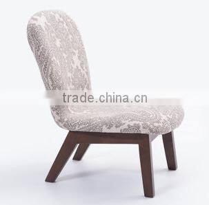 Solid Wood Cloth Chair ,Contracted Wooden Sofa For Living Room