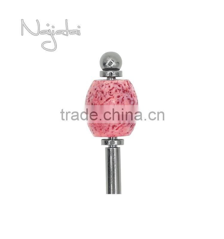 Elegant Pink Coral Japanese Flower Hair Stick