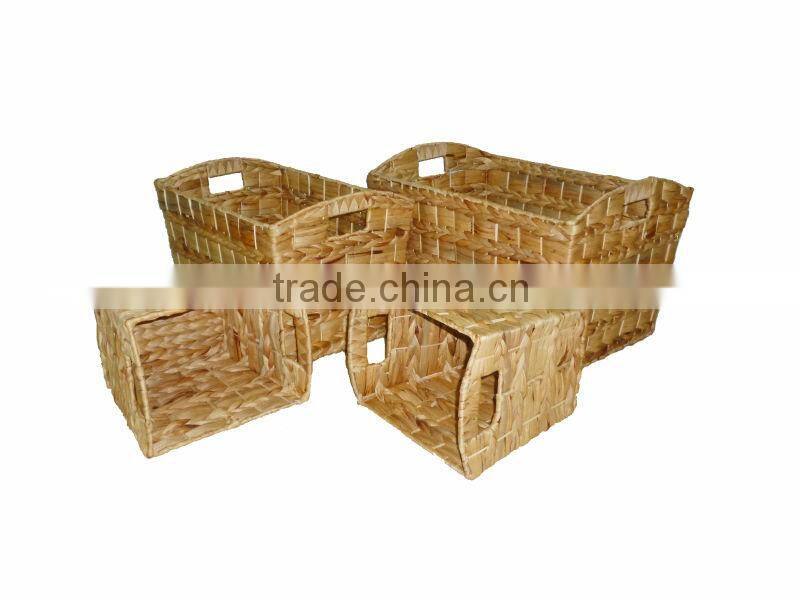 2015 New Product Water Hyacinth Basket for Home Decoration and Furniture