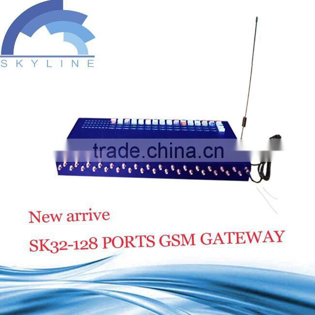 Hot New GSM /CDMA/WCDMA SK32-128 bulk sim voip gateway voip international calling cards gsm sms sending device