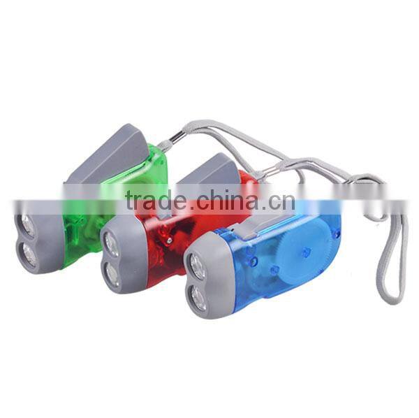 ABS Plastic LED Bulb Hand Charge Torch Light