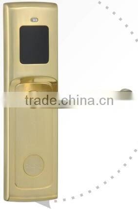Security hotel door lock wireless controlled by computer from Guangzhou manufacturer