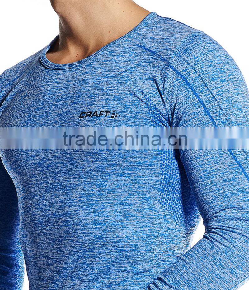 65% Polyester + 35% Polyamide Men's Seamless Underwear, Skiing Base Layer, Dri Fit Seamless Thermal Underwear for Men