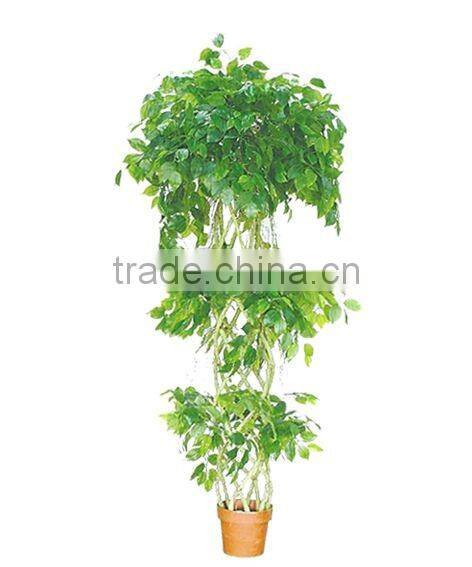 New Artificial ficus tree with three branches