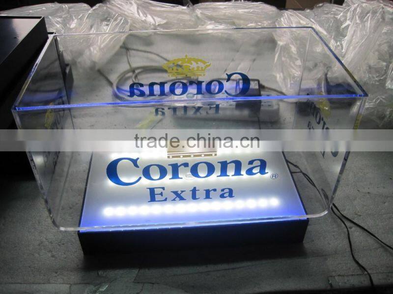 Custom Clear Illuminated Plastic Ice Buckets Wholesale