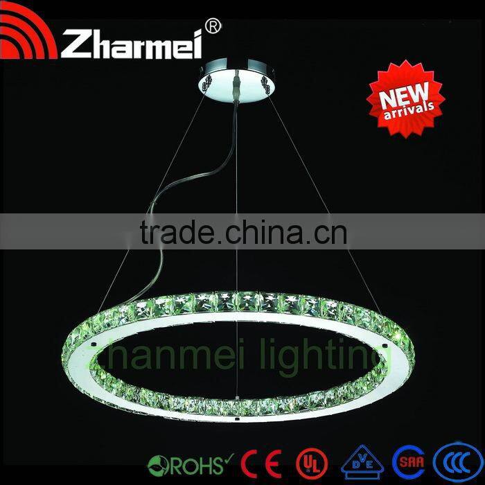 LED/G4 Luxury lighting,Circle Crystal Pendant Lamp,pendant light
