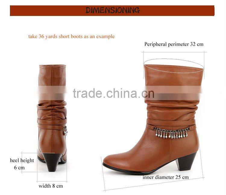 Rubber sole lady shoe boot for your choice