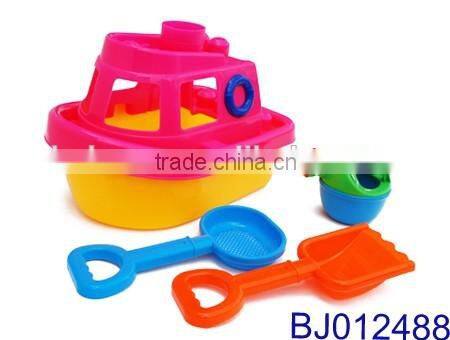 New hot selling kids toy funny plastic beach toy with barrow and shape mold